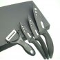 3" + 4"+ 6"+ Peeler inch Ultra Sharp Kitchen Ceramic Cutlery Knives set Black