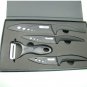 3" + 4"+ 6"+ Peeler inch Ultra Sharp Kitchen Ceramic Cutlery Knives set Black