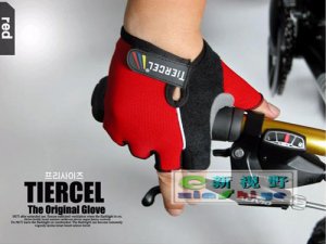 2012 RED SIZE XL Cycling Bike Bicycle half finger gloves Race Man Woman