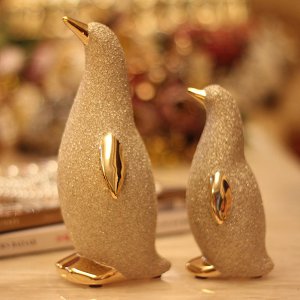 European creative ceramic conjugal love penguins furnishing For wedding gift