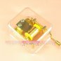 Transparent Gold-Plate Boutique Hand Crank Music Box &atilde;��Castle in the Sky&atilde;��New