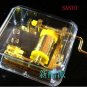 Transparent Gold-Plate Boutique Hand Crank Music Box &atilde;��Castle in the Sky&atilde;��New