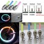 20Pcs New Bike Bicycle Cycling Tire Wheel Valve Cap Lamp Light Flashlights PINK