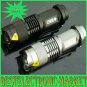 2PCS CREE Q5 WC LED 300 Lumens LM Torch Flashlight Lamp 3 Modes Black + Silver