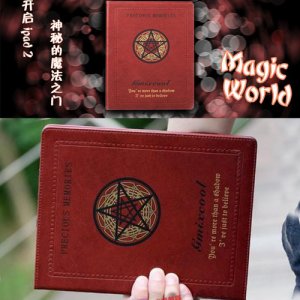 New winne red Retro Magic book magic star Smart Cover Case For Ipad 2 ipad3