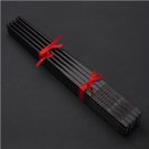 10 pairs high grade Africa Madagascar Ebony wood Chinese chopsticks ”Bai Fu "
