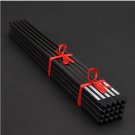 NEWREA 10pairs Sea Shell high grade Africa Ebony wood China chopsticks  Luxury