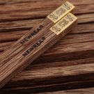 10 pairs Best grade chopsticks,Gold mist"Gold Shun"Wenge wood,Asia chicken-wing
