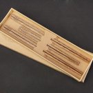 3 pairs of nature chicken-wing wood Chinese Jichimu kuaizi chopsticks NEWREA