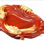 Hand-carved Laos red acid ashtray exquisite works of exquisite art Old Red wood