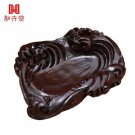 China Hand-carved Ebony wood ashtray  exquisite works of exquisite art decoratio