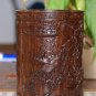 Chinese Hand-carved Black Ebony wood Brush Potsrare QingMingShangHeTu Very Nice