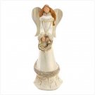 Winter Angel With Wreath