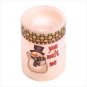 Friendly Snowman Flameless Candle