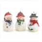 Sparkle Snowmen Candles