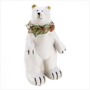 Holiday Polar Bear Figurine