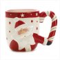Candy Cane Santa Mug