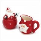 Santa Sugar And Creamer Set