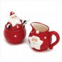 Santa Sugar And Creamer Set