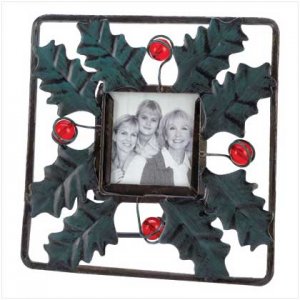 Holly Berry Photo Frame