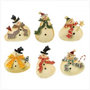 3 Dozen Cheerful Snowman Magnets
