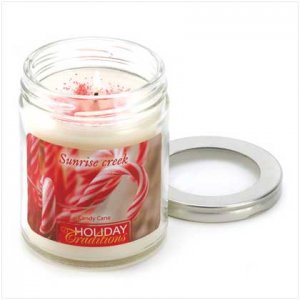 Candy Cane Scent Candle