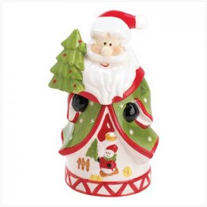 Cheerful Santa Cookie Jar