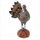Folk-Art Turkey Figurine