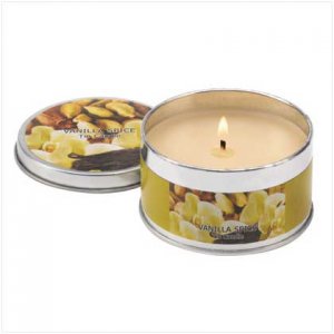 Vanilla Spice Scent Tin Candle