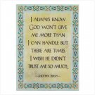God’S Trust Plaque