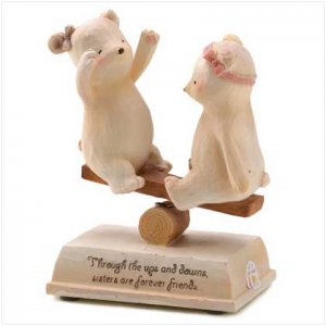 Heartstring Teddies Sisters Figurine