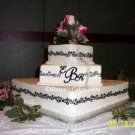 3 Tier Square Wedding Cake