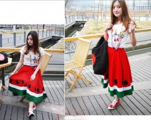watermelon skirt