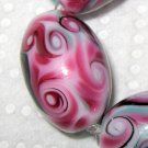 Lampwork Beads Twilight Barrels