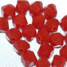 12 SWAROVSKI CRYSTAL DARK RED CORAL- 4MM BICONE BEADS