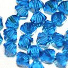 12 SWAROVSKI CRYSTAL CAPRI BLUE- 4MM BICONE BEADS