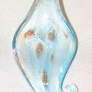 BLUE GLASS SPOON PENDANT/FOCAL BEAD