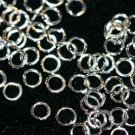 100 SILVER PLATED 4MM JUMP RINGS