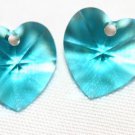 2 SWAROVSKI CRYSTAL 10MM ZIRCON HEART BEADS