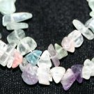 FLUORITE CHIP BEADS - 18 INCH STRAND