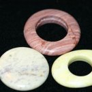 3 JASPER PENDANTS - 211 CTW