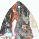 MULTI-COLORED JASPER PENDANT/FOCAL BEAD