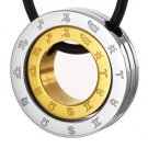 UNIQUE STAINLESS STEEL ZODIAC SIGNS PENDANT