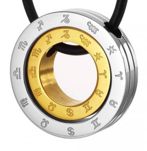 UNIQUE STAINLESS STEEL ZODIAC SIGNS PENDANT