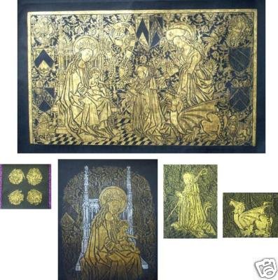 NEW SALE BRASS RUBBING NIVELLES MADONNA RELIGIOUS ART