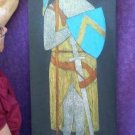 HERALDIC BRASS RUBBING JOHN D'ABERNOUN DECORATIVE ARTS