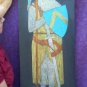 HERALDIC BRASS RUBBING JOHN D'ABERNOUN DECORATIVE ARTS