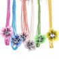 LOVELY BEADED FLOWER NECKLACE AND EARRING SET