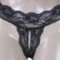 Stretch Lace Open Crotch Thong