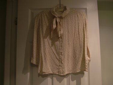 Urban Outfitters Polka Dot Blouse with Tie
